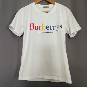 Burberry London White rainbow Shirt short sleeve size S